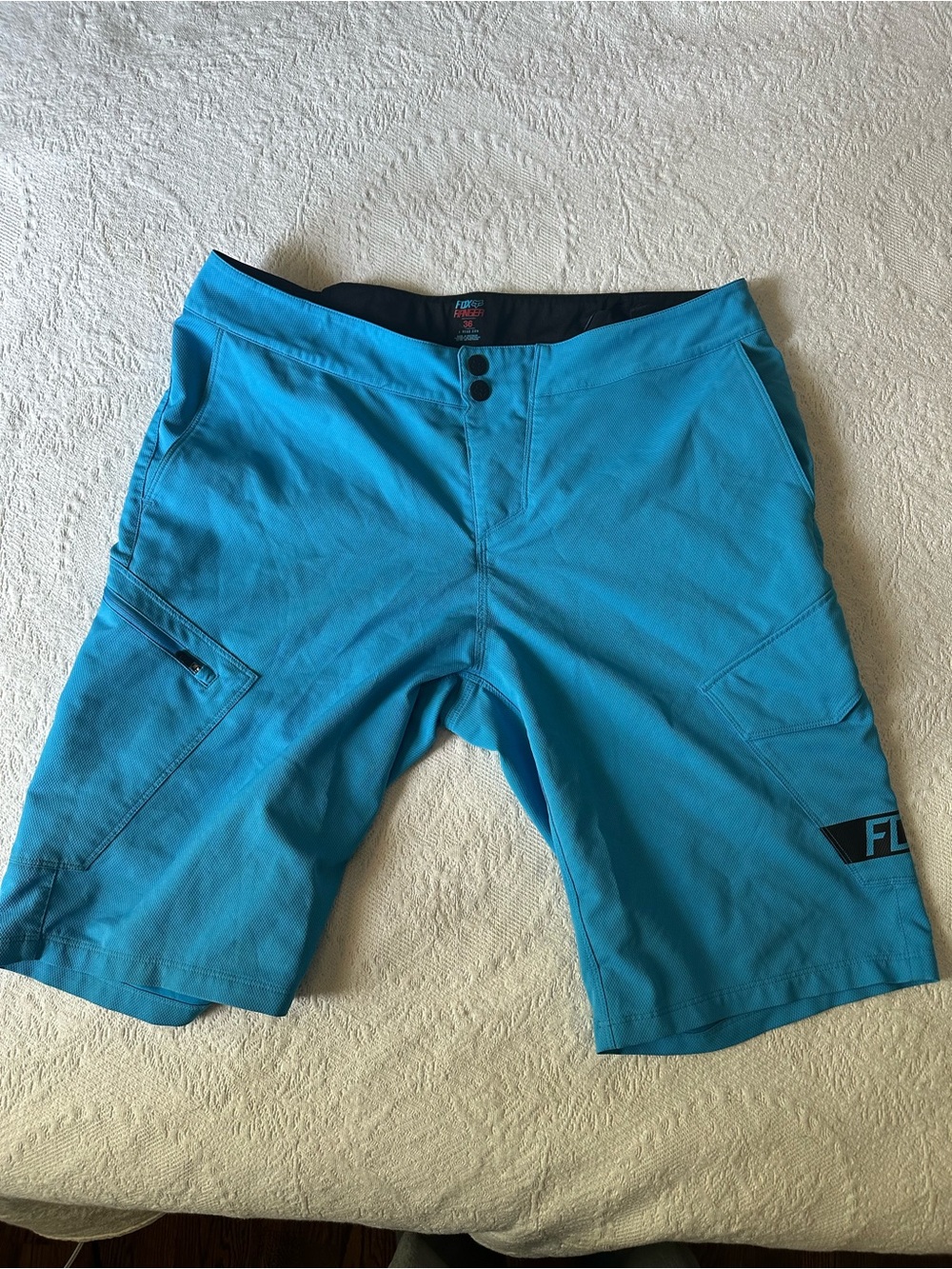 Men’s Teal Blue FOX Shorts